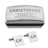 Personalised Initial Cufflinks & Bold Cufflink Box - Shop At Gift Moments - 5