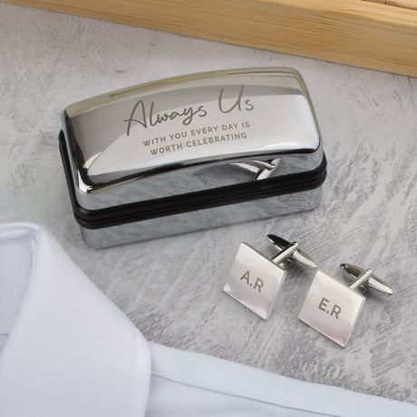 Personalised Cufflinks & Cufflink Box - Shop At Gift Moments - 2