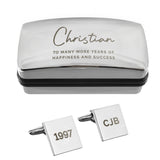 Personalised Cufflinks & Cufflink Box - Shop At Gift Moments - 4