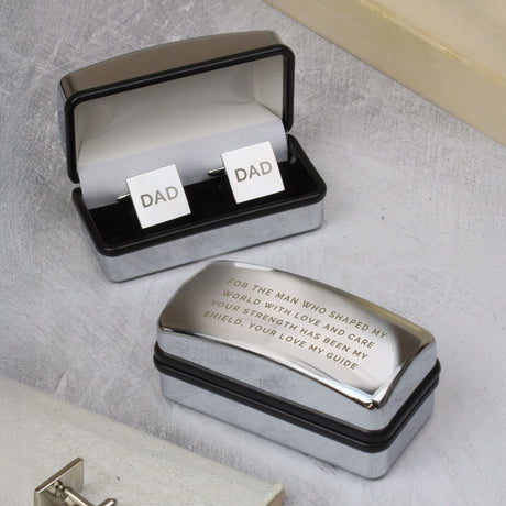 Personalised Initial Cufflinks & Engraved Box - Shop At Gift Moments - 1