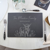 Personalised Highland Cow Slate Placemat - Shop At Gift Moments - 3