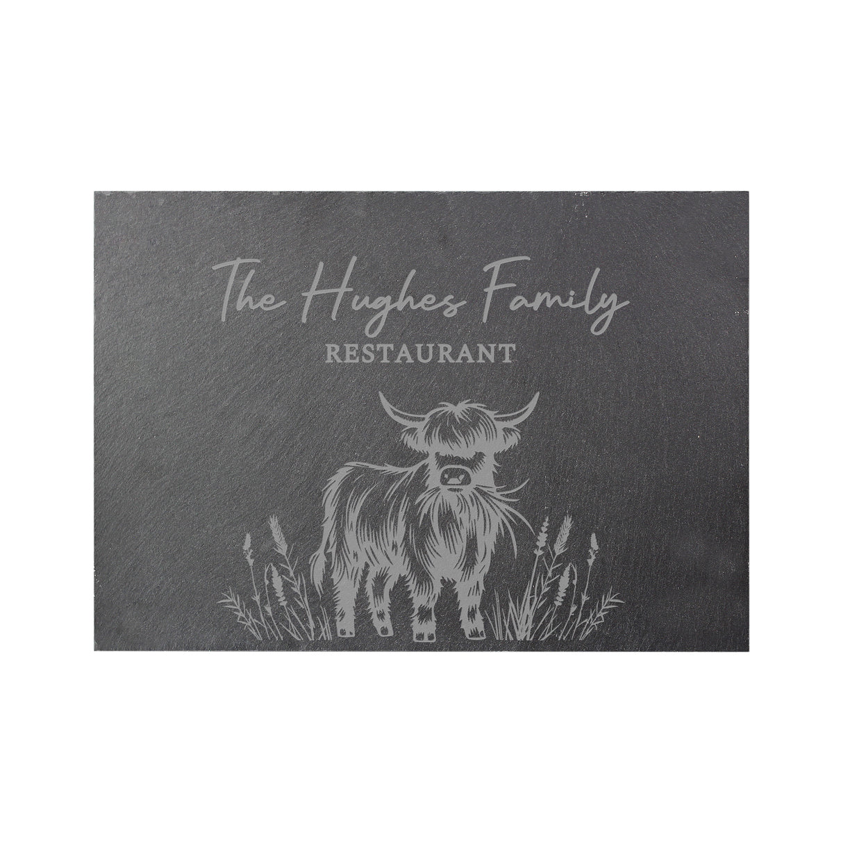 Personalised Highland Cow Slate Placemat - Shop At Gift Moments - 5
