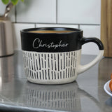 Personalised Black Dipped Dash Ceramic Mug - Shop At Gift Moments - 2