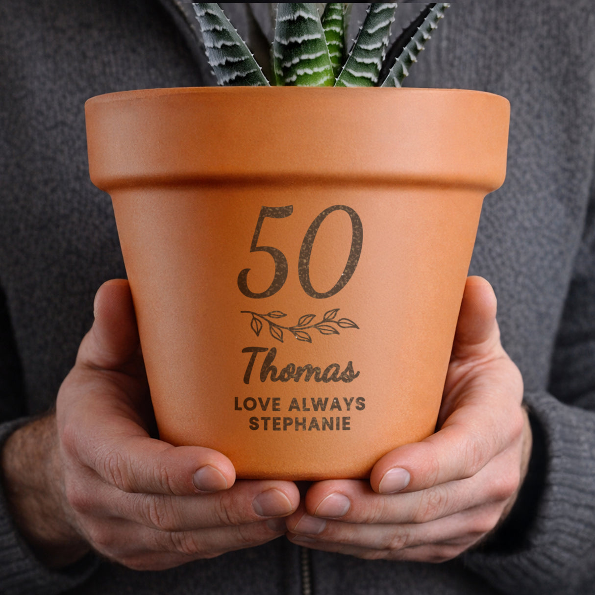 Personalised Big Age Terracotta Plant Pot - Shop Pots & Planters At Gift Moments - 3