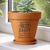 Personalised Worlds Best Terracotta Plant Pot - Shop Pots & Planters At Gift Moments - 6