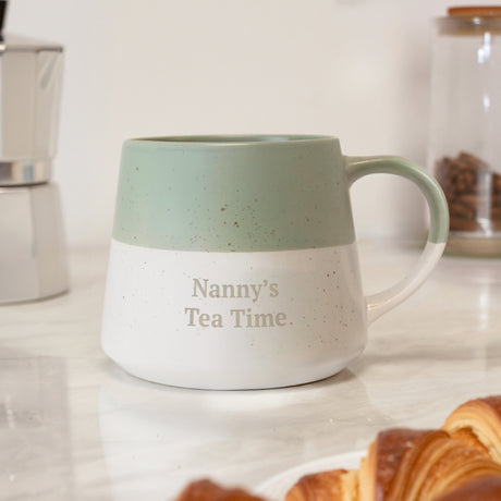 Personalised Green Speckled Ceramic Mug - Shop Mugs At Gift Moments - 2