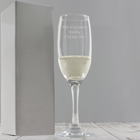 Personalised Traditional Toast Flute - Shop Champagne Flutes At Gift Moments - 1