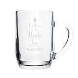 Personalised Decorative Wedding Father of the Bride Tankard