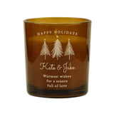 Personalised Christmas Tree Amber Glass Candle - Shop At Gift Moments - 4