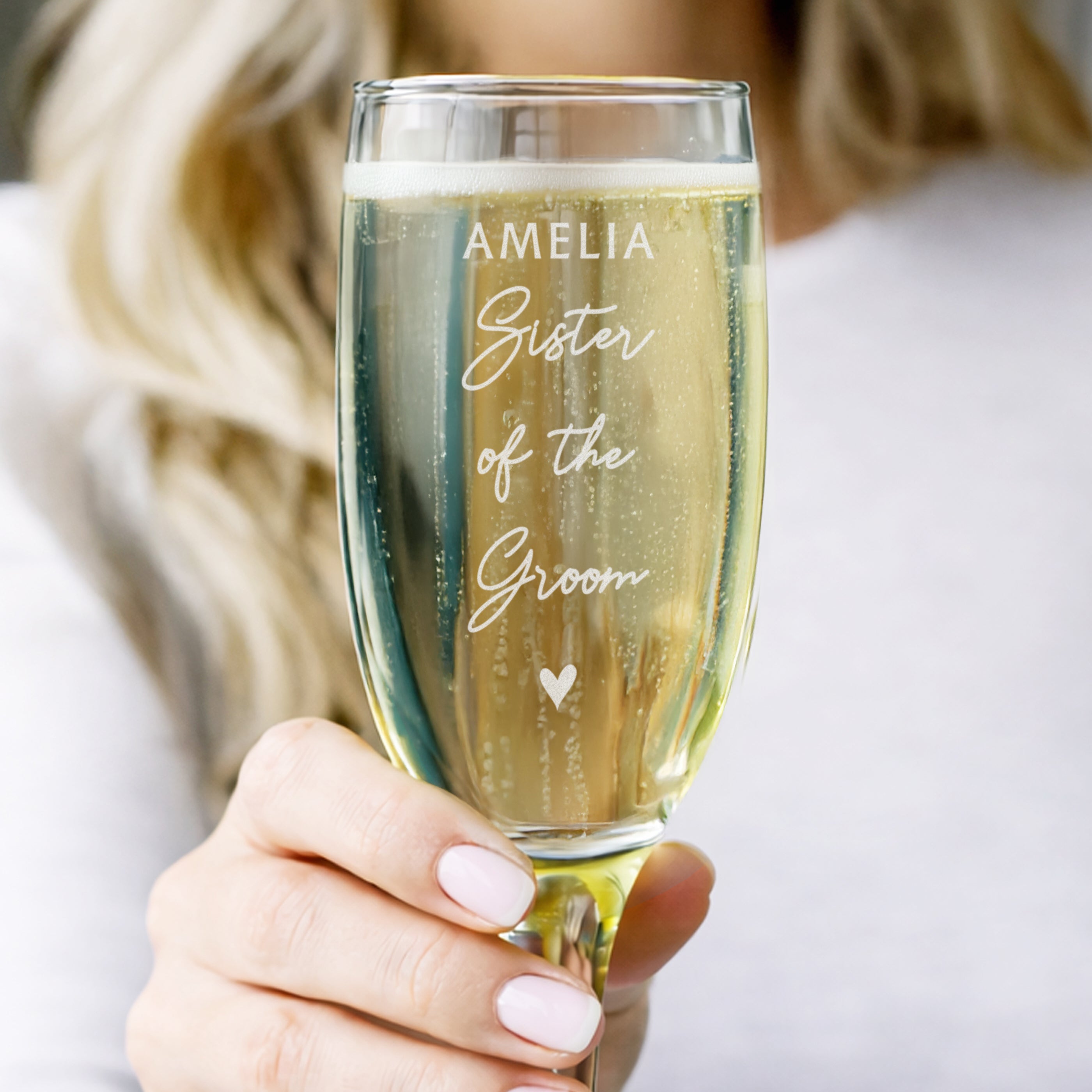 Personalised Free Text Wedding Flute - Shop Champagne Flutes At Gift Moments - 1