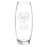 Personalised Anniversary Wreath Bullet Vase - Shop Vases At Gift Moments - 4