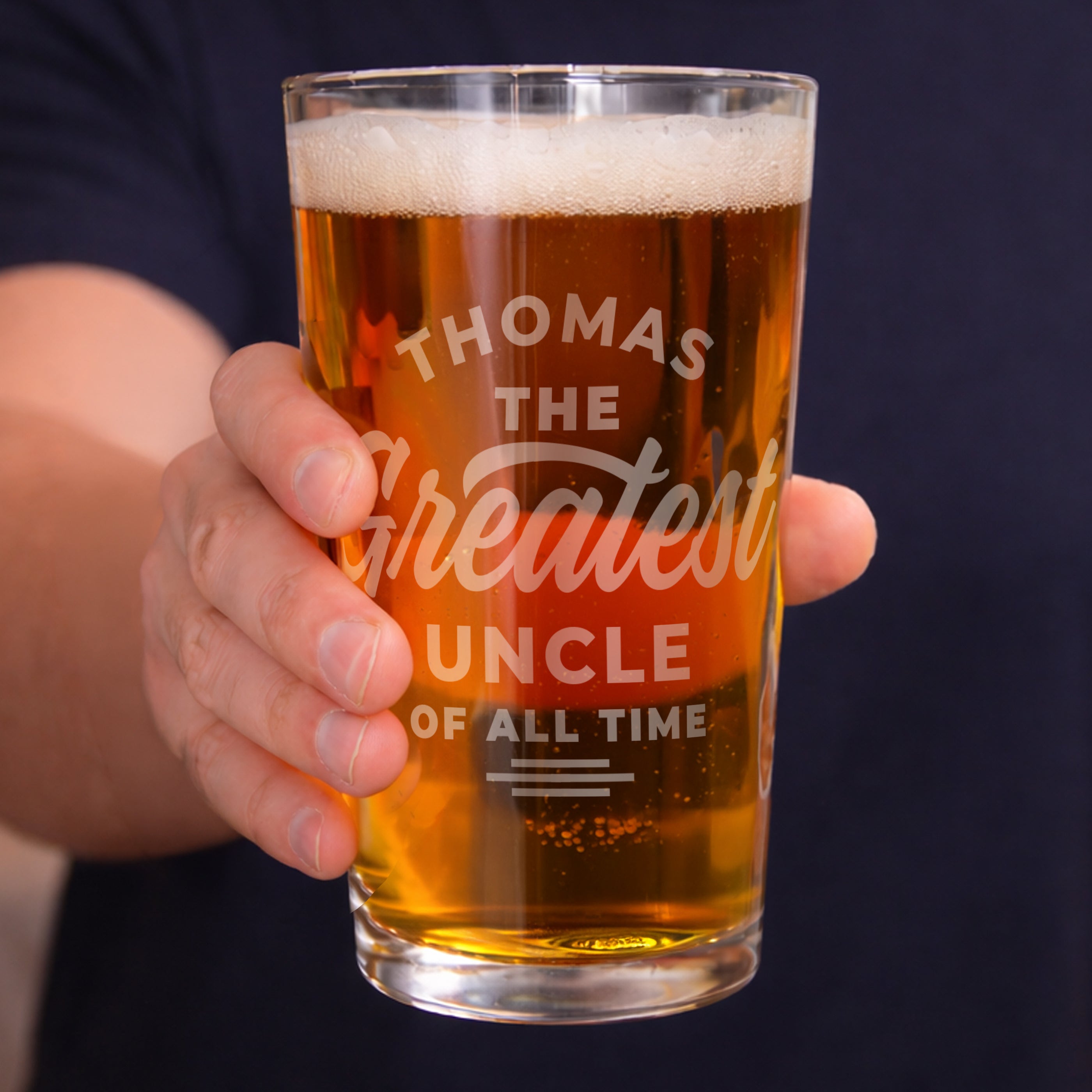 Personalised Greatest Sport Pint Glass