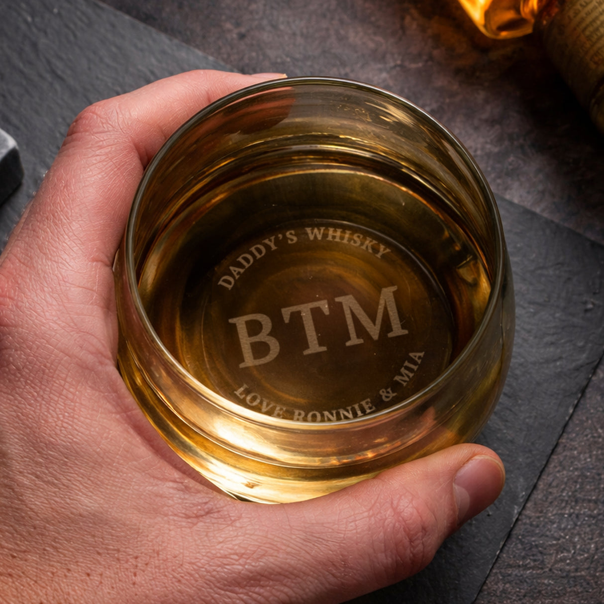 Personalised Base Engraved Initials & Message Tumbler