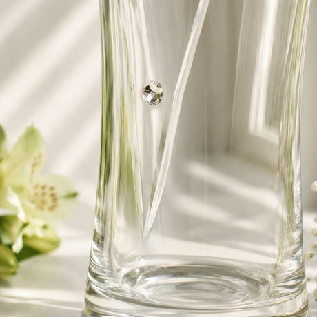 Personalised Mr & Mrs Large Diamond Effect Heart Vase - Shop Vases At Gift Moments - 3