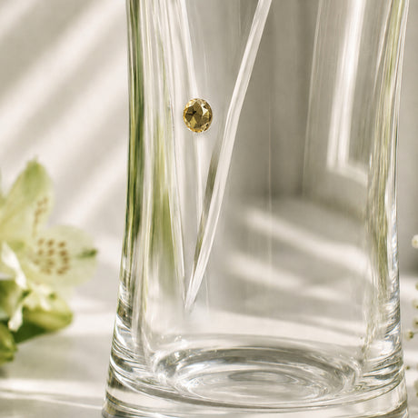 Personalised Gold Anniversary Large Diamond Effect Heart Vase - Shop Vases At Gift Moments - 3