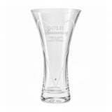 Personalised Gold Anniversary Large Diamond Effect Heart Vase - Shop Vases At Gift Moments - 5