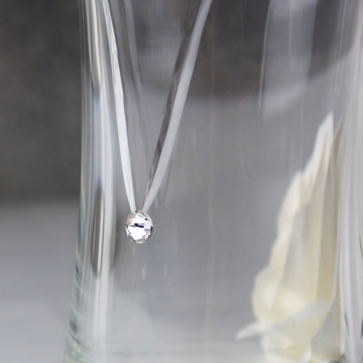 Personalised Special Year Diamante Heart Vase