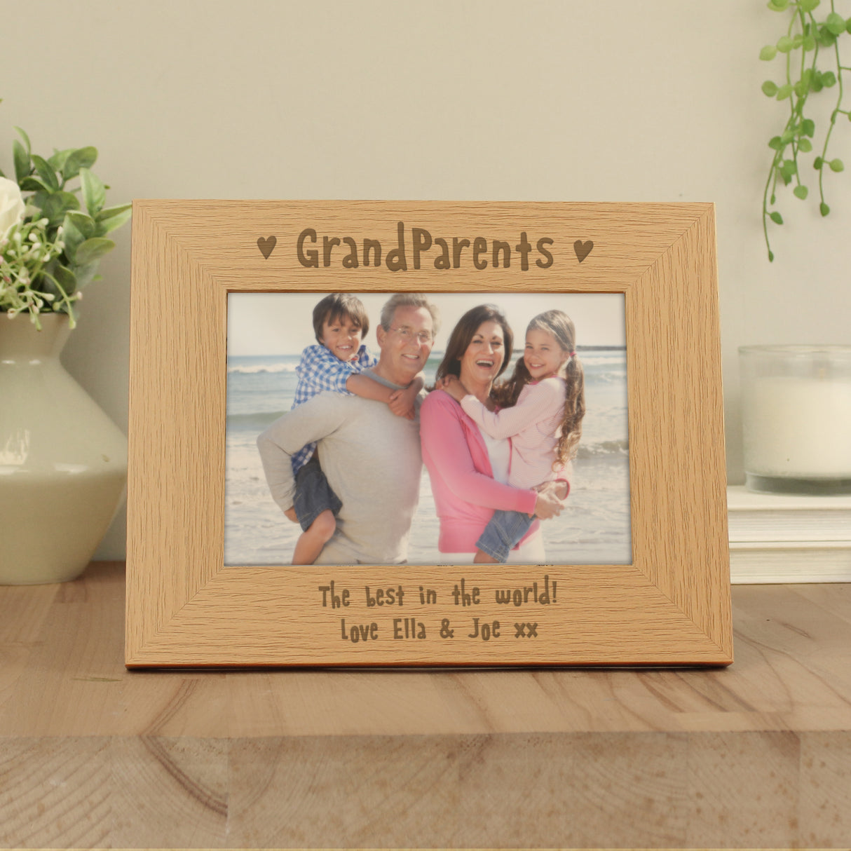Personalised Grandparents 5x7 Landscape Photo Frame