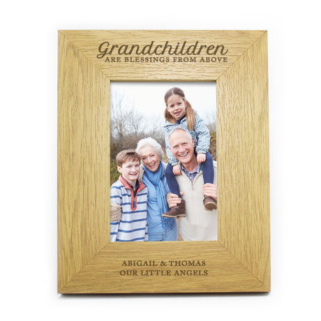 Personalised Grandchildren Are A Blessing 6x4 Photo Frame