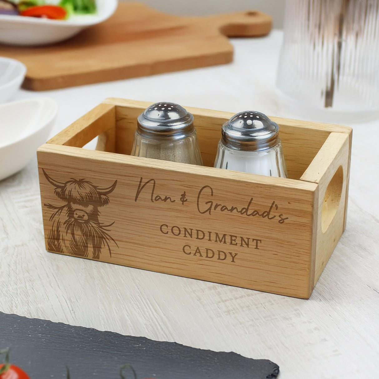 Personalised Highland Cow Mini Wooden Storage Crate - Shop At Gift Moments - 2