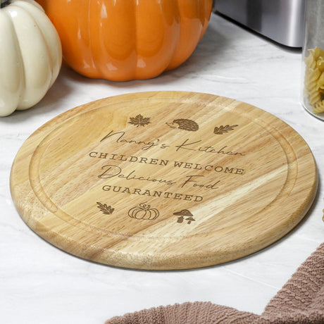 Personalised Autumn Wooden Chopping Board - Shop At Gift Moments - 1
