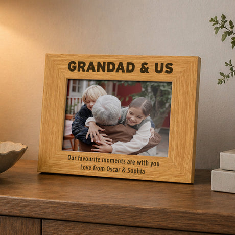 Personalised Bold Text 4x6 Wooden Photo Frame - Shop Photo Frames At Gift Moments - 3