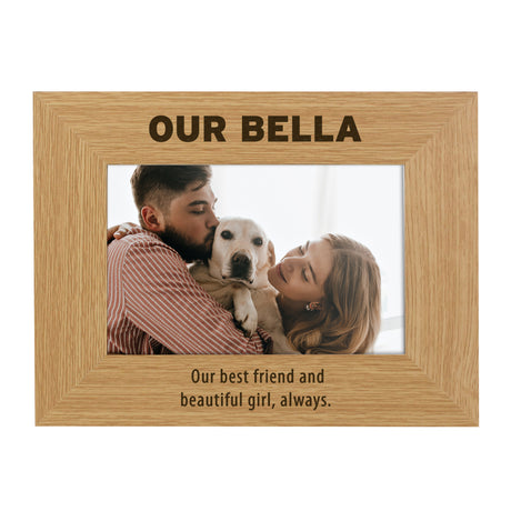 Personalised Bold Text 4x6 Wooden Photo Frame - Shop Photo Frames At Gift Moments - 4
