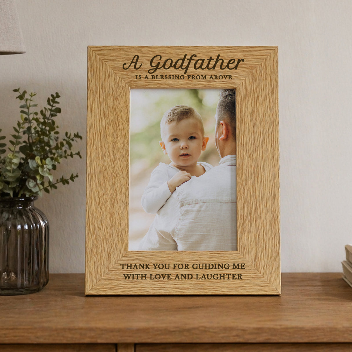 Personalised Godfather 6x4 Wooden Photo Frame