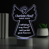Personalised Angel Memorial Verse Colour Changing LED Light