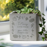 Personalised Pumpkin Concrete Plant Pot - Shop At Gift Moments - 3