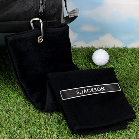 Black Golf Towel