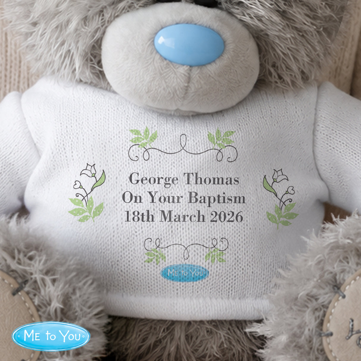 Personalised Me To You Bear Religious Cross - Shop Teddy Bears & Soft Toys At Gift Moments - 3