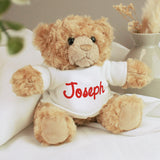 Personalised Red Name Teddy Bear