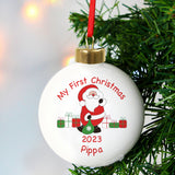 Personalised Santa with Presents Bauble - Shop Christmas Baubles At Gift Moments - 2