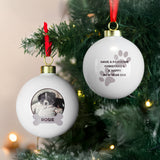 Personalised Photo Upload Dog Christmas Bauble - Shop At Gift Moments - 3