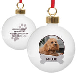 Personalised Photo Upload Dog Christmas Bauble - Shop At Gift Moments - 4