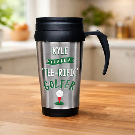 Personalised Golf Travel Mug - Shop At Gift Moments - 1
