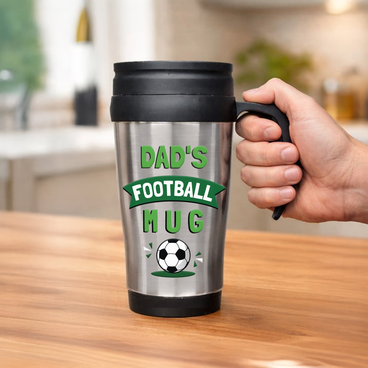 Personalised Football Thermal Mug - Shop At Gift Moments - 2