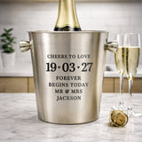 Personalised Big Date Stainless Steel Ice Bucket - Shop At Gift Moments - 4