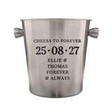 Personalised Big Date Stainless Steel Ice Bucket - Shop At Gift Moments - 5