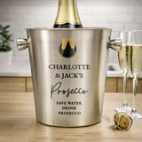 Personalised Flutes Stainless Steel Ice Bucket - Shop At Gift Moments - 2
