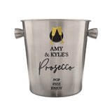 Personalised Flutes Stainless Steel Ice Bucket - Shop At Gift Moments - 4