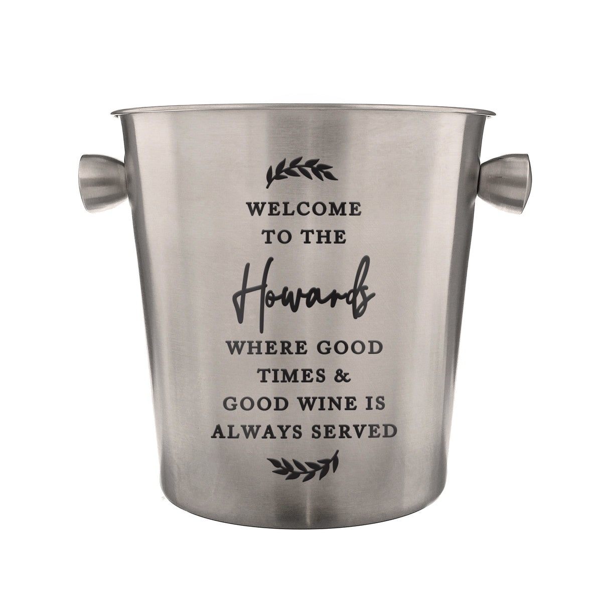 Personalised Free Text Stainless Steel Ice Bucket - Shop Barware At Gift Moments - 5