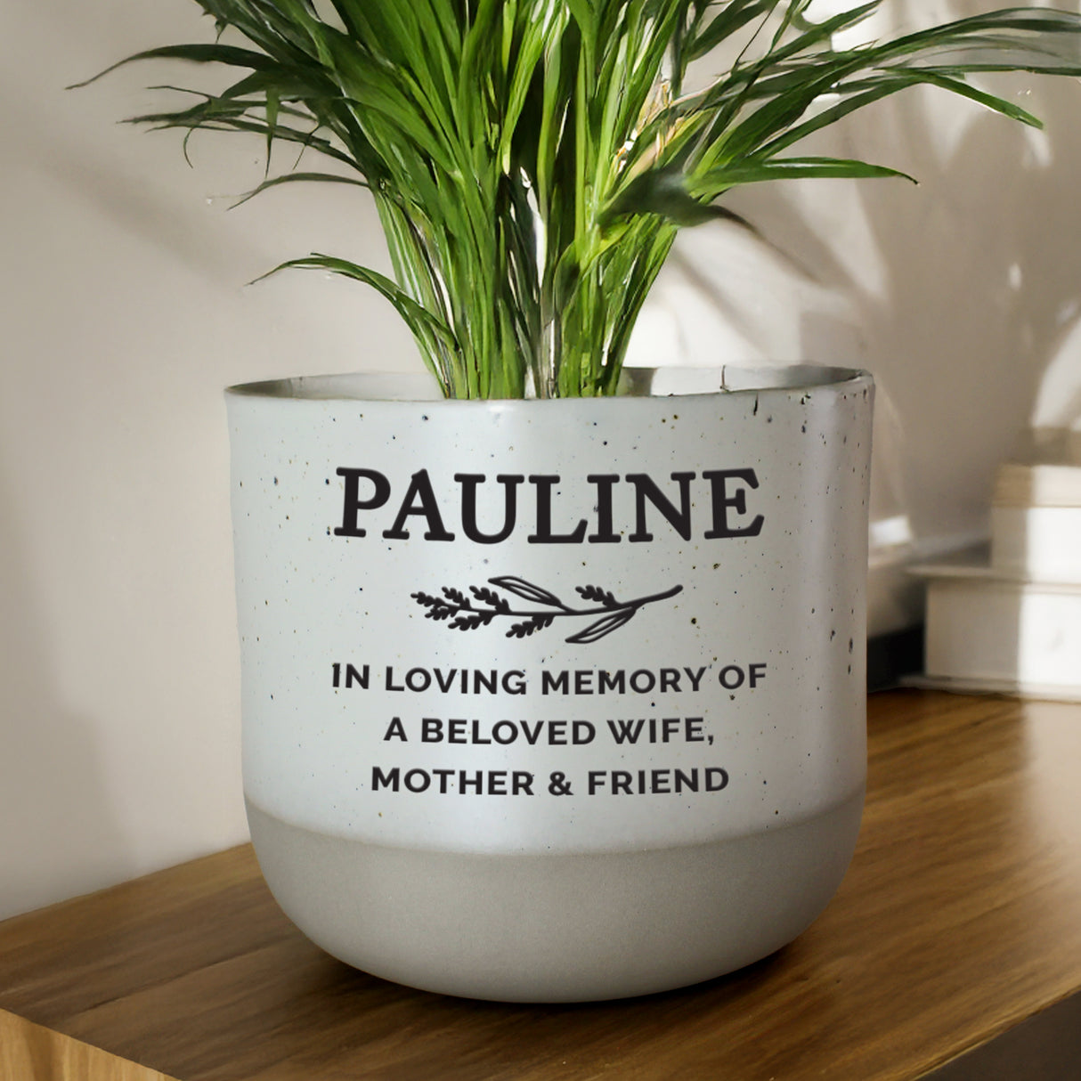Personalised Memorial Flecked Plant Pot - Shop At Gift Moments - 3