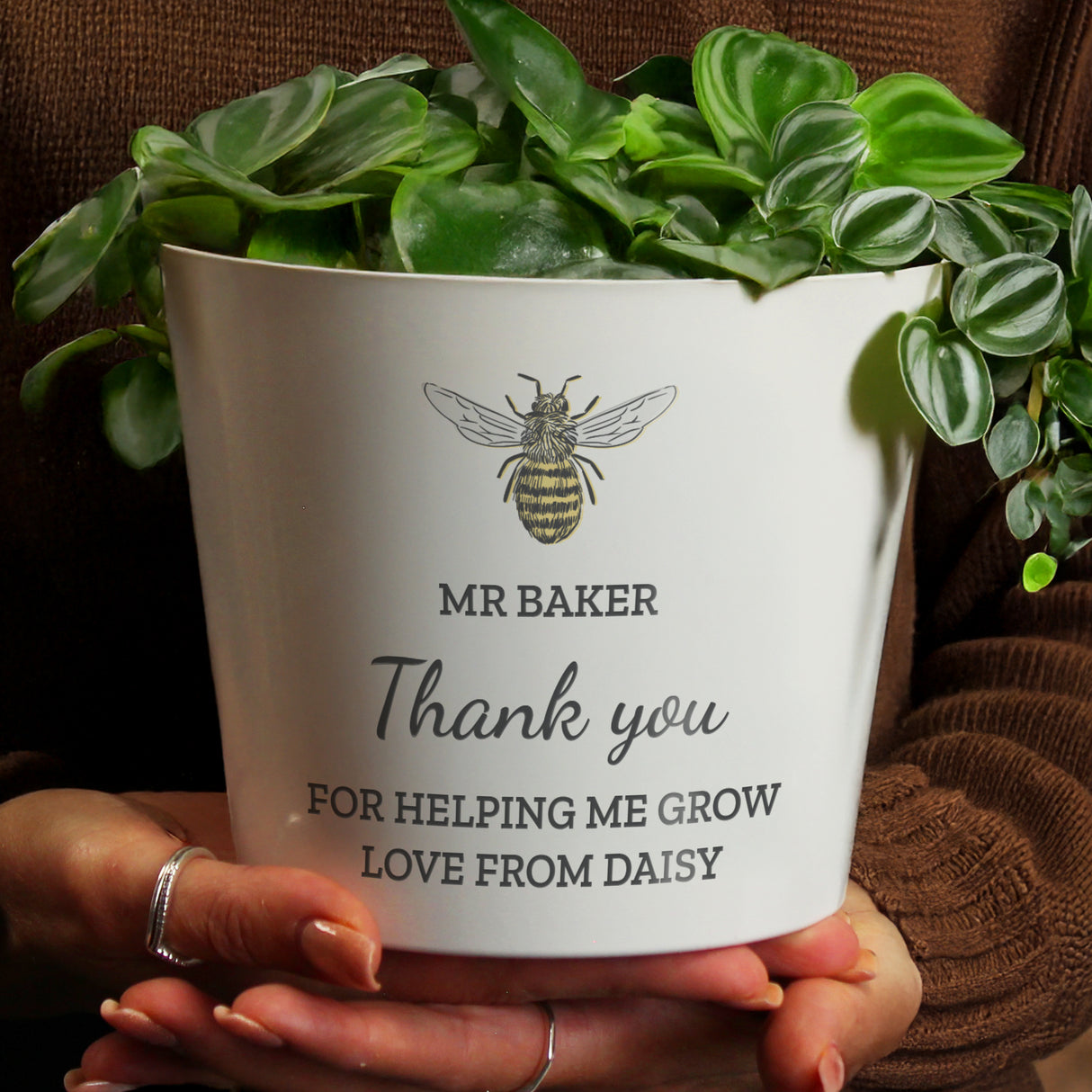 Personalised Bee Large Plant Pot - Shop At Gift Moments - 2