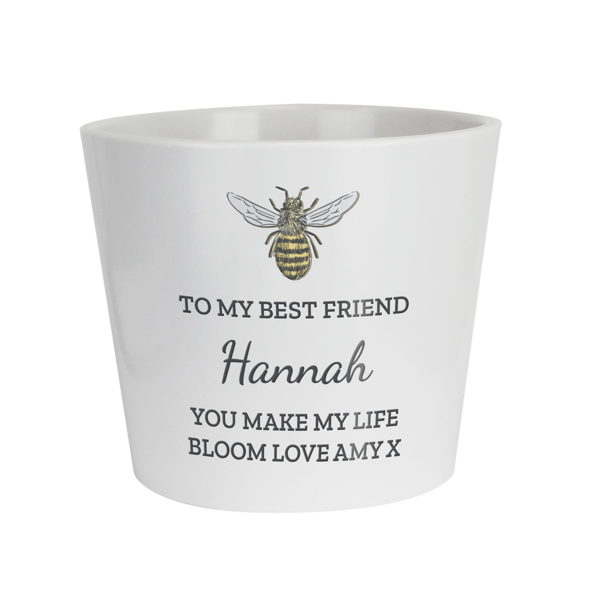 Personalised Bee Large Plant Pot - Shop At Gift Moments - 4