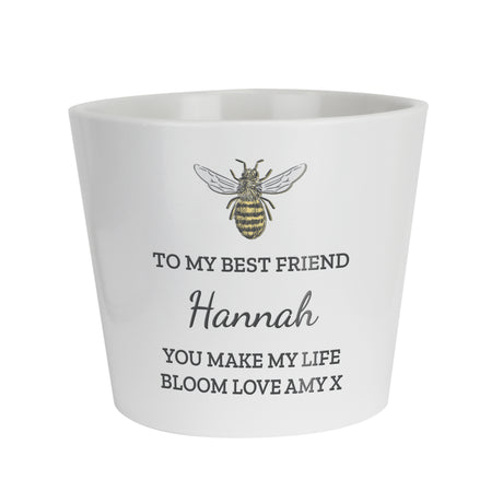 Personalised Bee Large Plant Pot - Shop At Gift Moments - 4