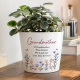 Personalised Pretty Floral Large Plant Pot - Shop At Gift Moments - 1