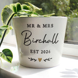 Personalised Gold Heart Large Plant Pot - Shop At Gift Moments - 3