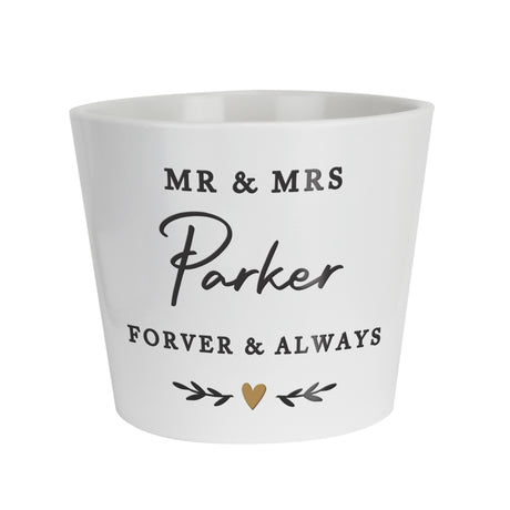 Personalised Gold Heart Large Plant Pot - Shop At Gift Moments - 4